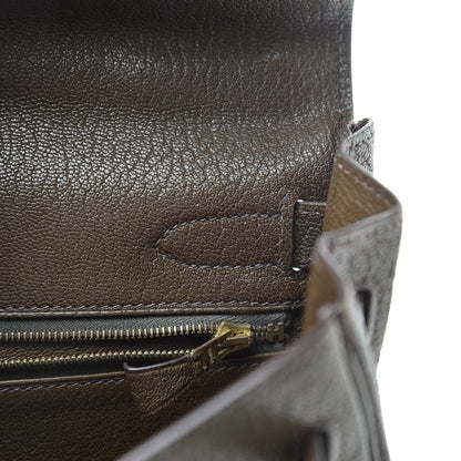 Hermes Chevre De Coromandel Kelly Retourne 32 Vert Bronze 13 of 50
