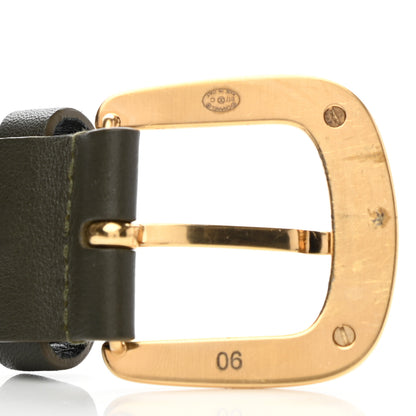 Chanel Lambskin Crystal Star Belt 90 Green 7 of 8