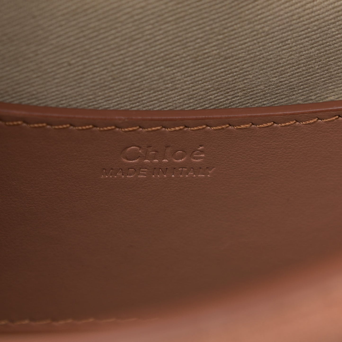Calfskin Small Tess Bag Muted Brown