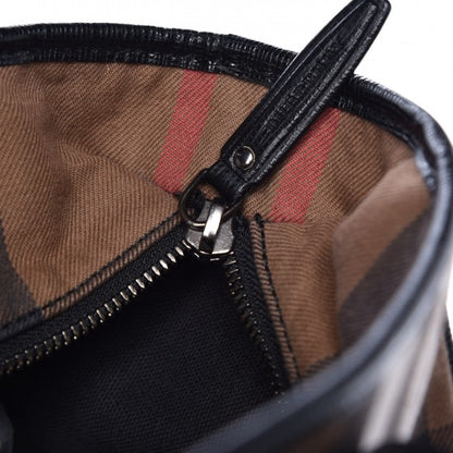 Burberry Bridle Calfskin House Check Tote Black 15 of 17