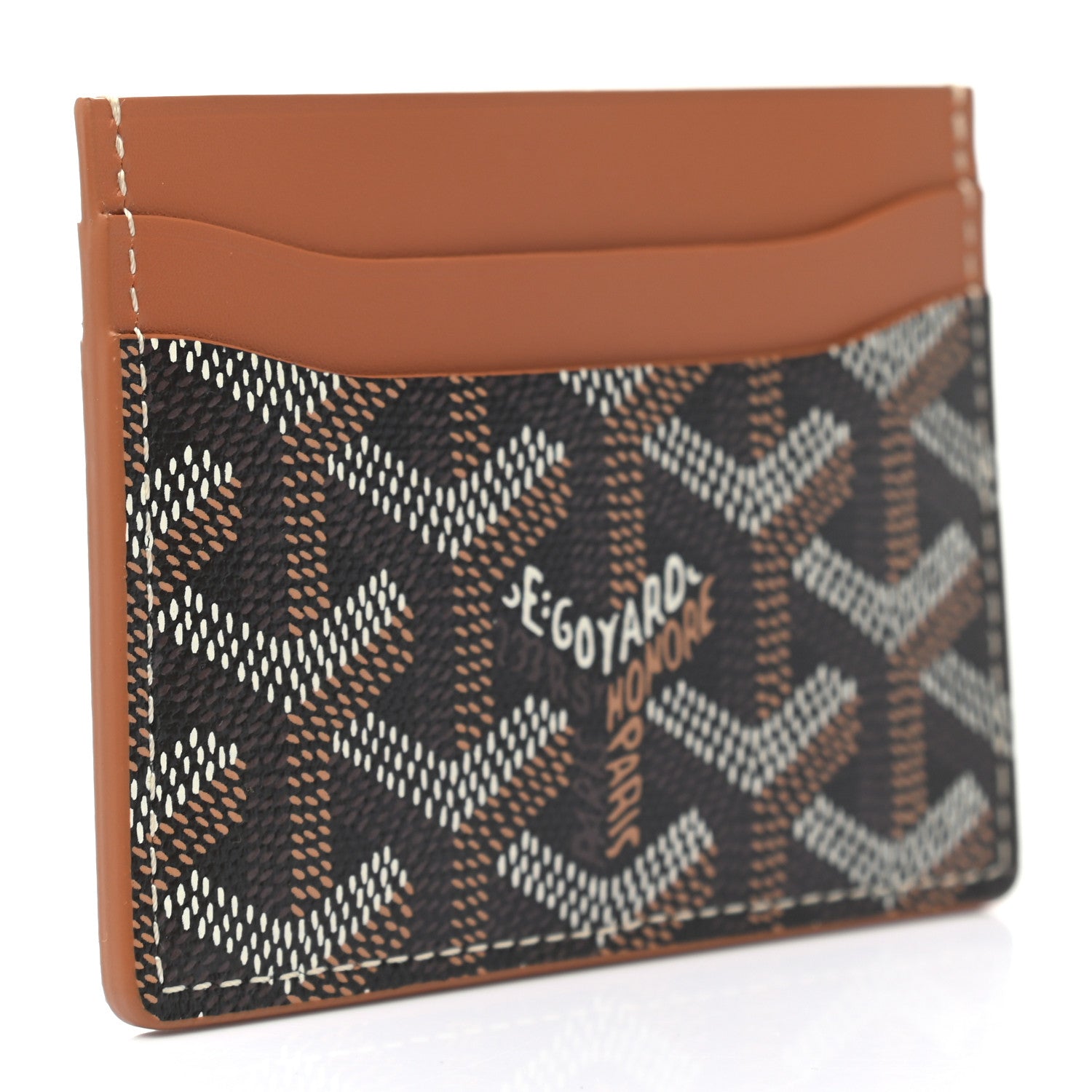 Goyard Goyardine Saint Sulpice Card Holder Black Gold 3 of 6