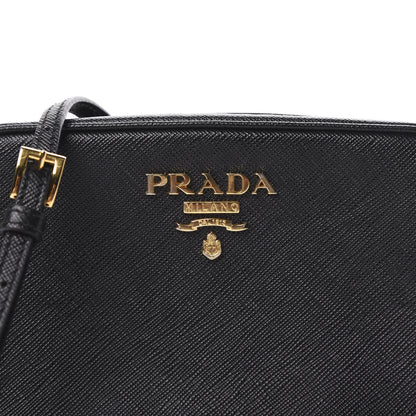 Prada Saffiano Lux Small Camera Crossbody Bag Black 9 of 9
