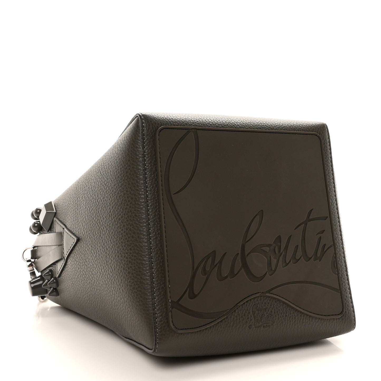 Calfskin Empire Spike Studded Mini Cabachic Tote Rocket