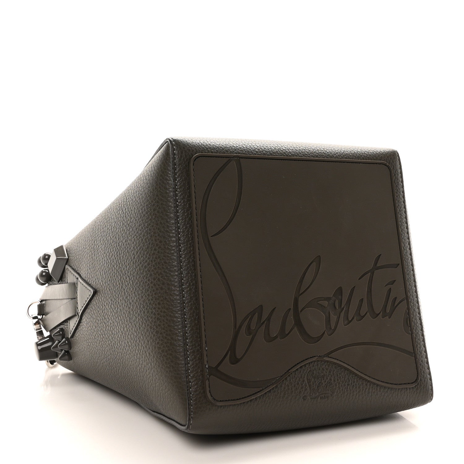 Christian Louboutin Calfskin Empire Spike Studded Mini Cabachic Tote Rocket 4 of 9