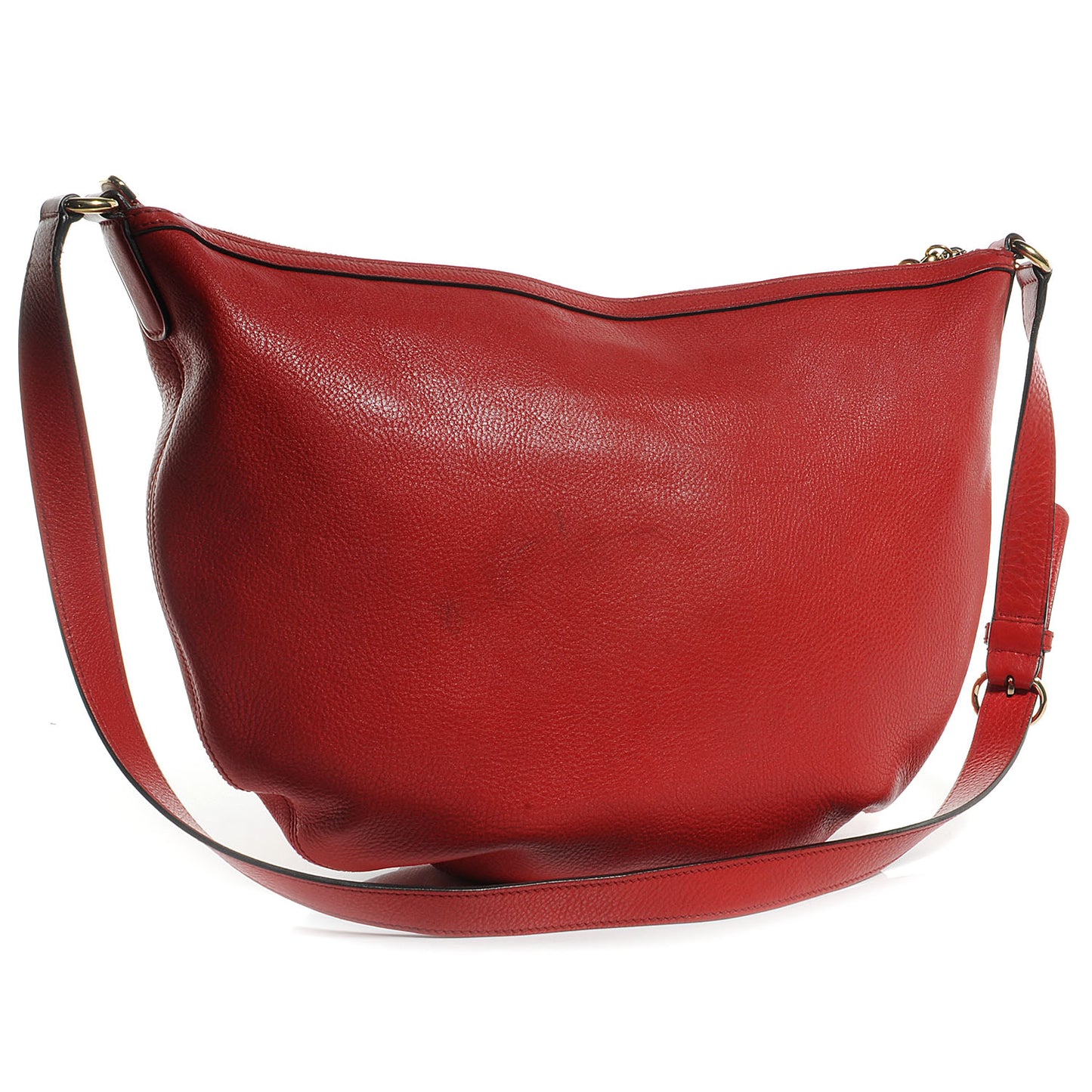 Pebbled Calfskin Medium Soho Hobo Red