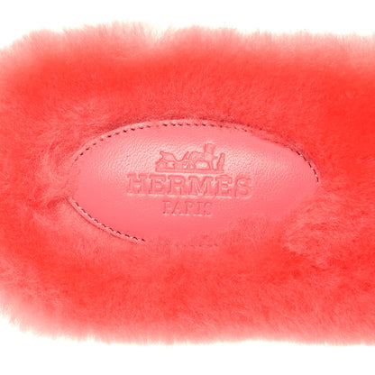 Hermes Woolskin Oran Sandals 41 Rose Du Desert 7 of 8