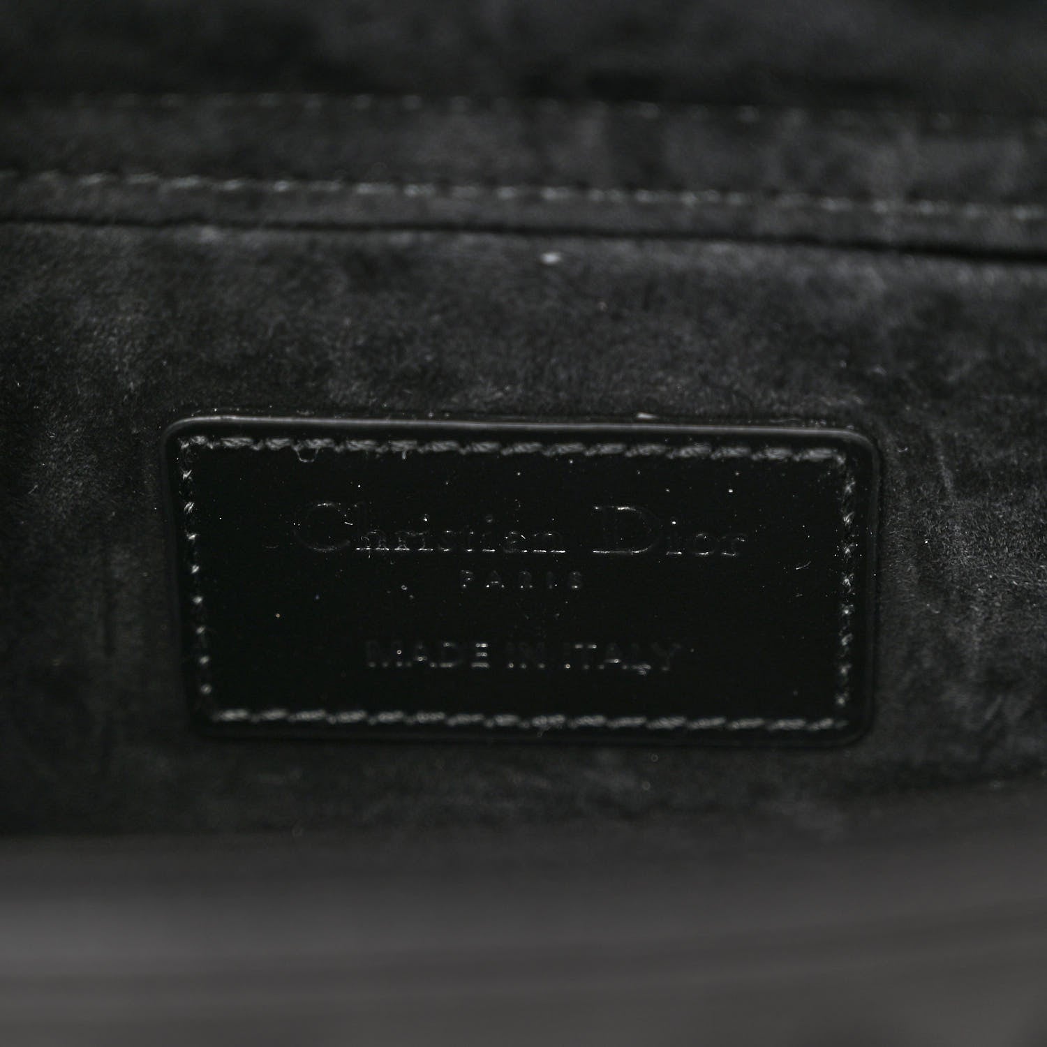 Christian Dior Calfskin Cannage Diamond Medium Lady D-Joy Black 6 of 9