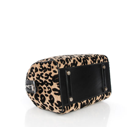 Louis Vuitton Jacquard Velvet Leopard Print Stephen Sprouse Speedy 4 of 7