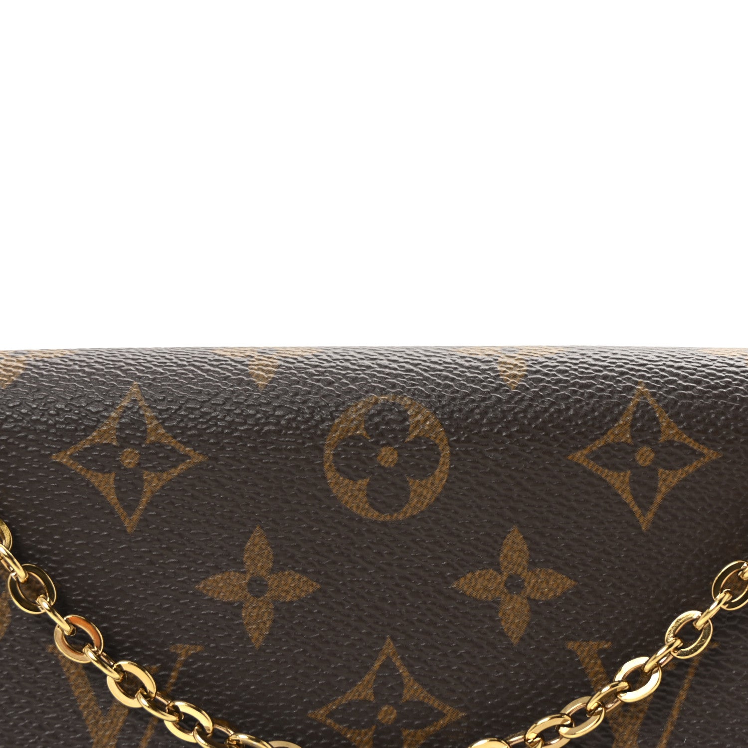 Louis Vuitton Monogram Pochette Felicie Chain Wallet Fuchsia 8 of 10