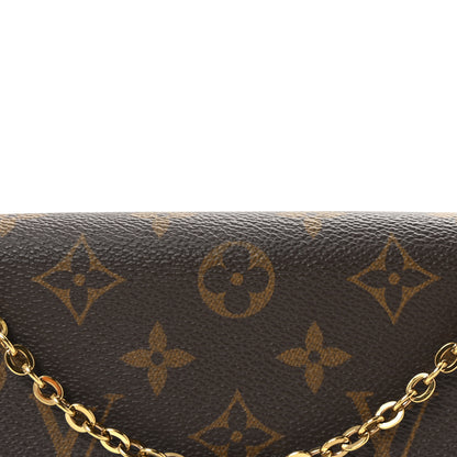 Louis Vuitton Monogram Pochette Felicie Chain Wallet Fuchsia 8 of 10