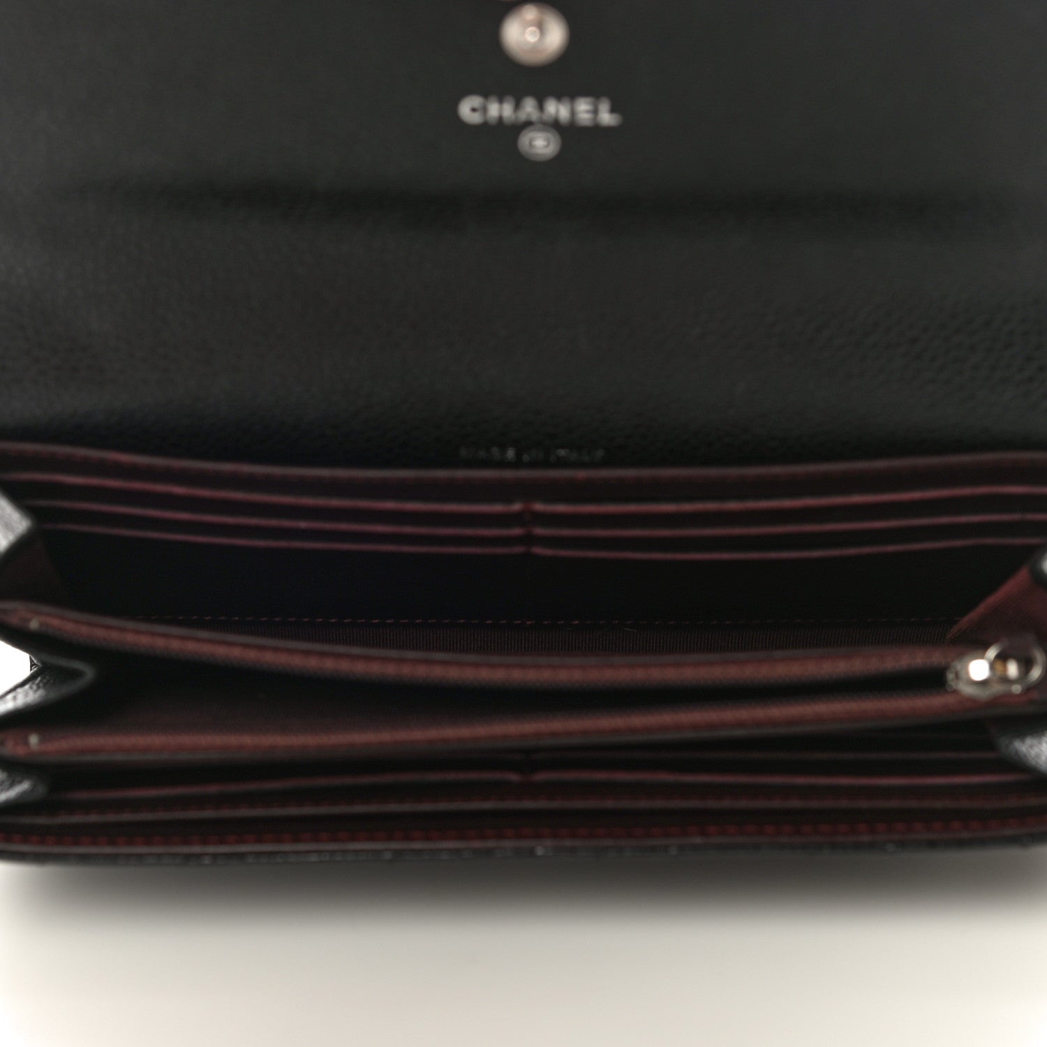Chanel Caviar Quilted Large Gusset Flap Wallet Black 5 of 13