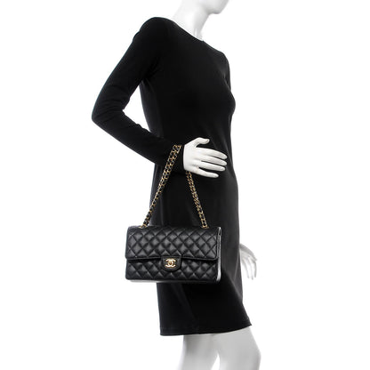 Chanel Caviar Quilted Medium Double Flap Black 3 of 8