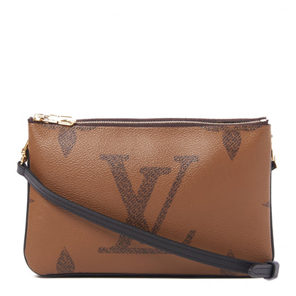 Louis Vuitton Reverse Monogram Giant Double Zip Pochette 1 of 7