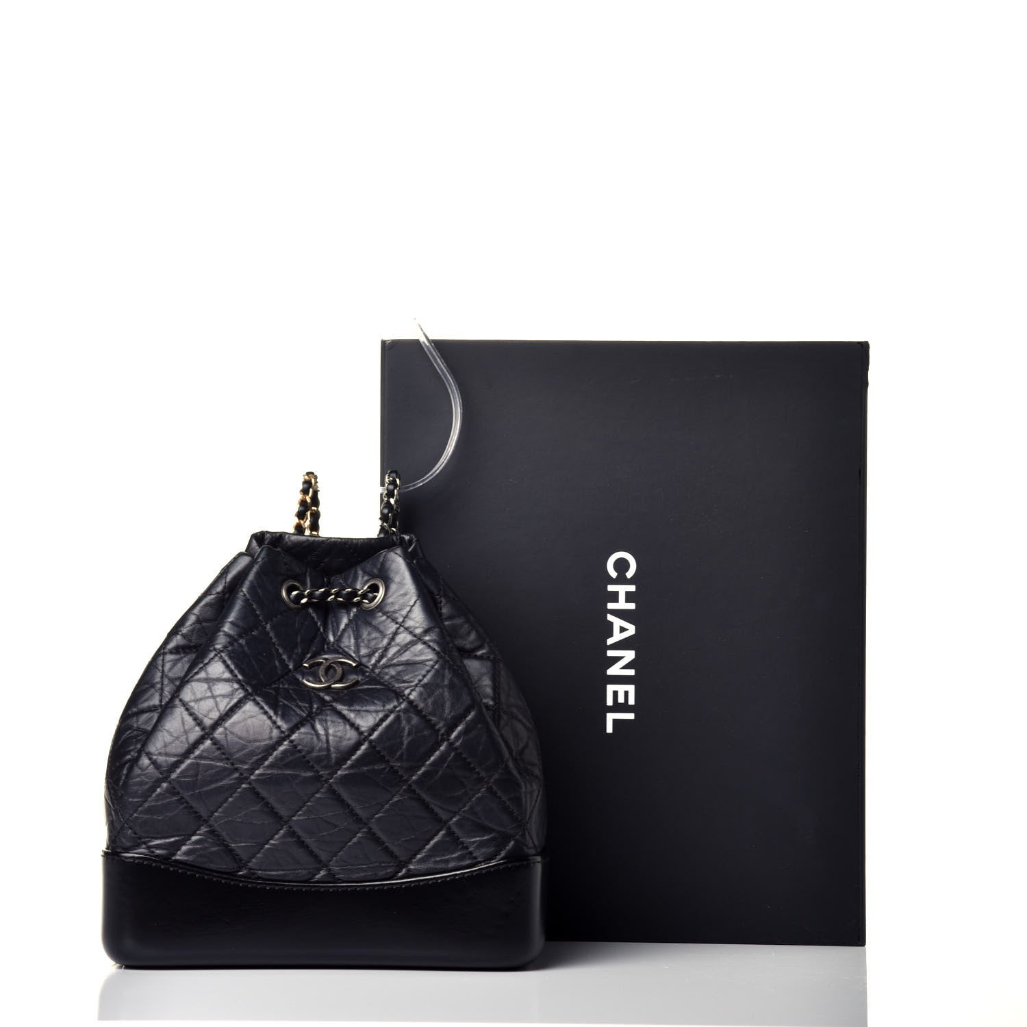 Chanel Aged Calfskin Quilted Small Gabrielle Backpack Black 12 of 12