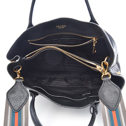 Prada Vitello Daino Tote Black 5 of 12