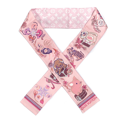 Louis Vuitton Silk Monogram Superstition Bandeau Light Pink 1 of 3