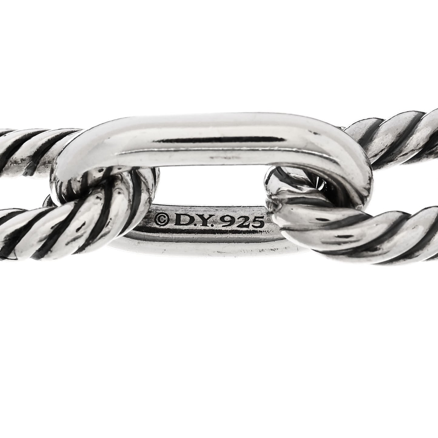 Sterling Silver 18K Yellow Gold 13.5mm Madison Chain Bracelet