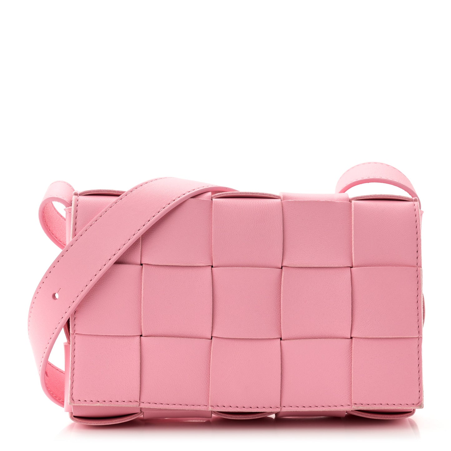 Lambskin Maxi Intrecciato Small Cassette Crossbody Bag Ribbon