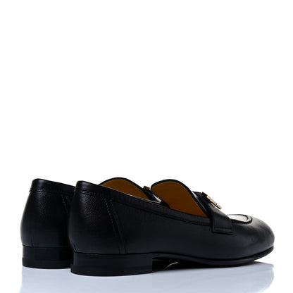 Hermes Goatskin Womens Paris Loafers 36 Black 6 of 8