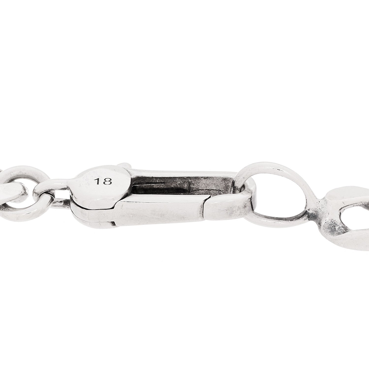 Gucci Sterling Silver GucciGhost Hamlet Skull ID Chain Bracelet 4 of 5