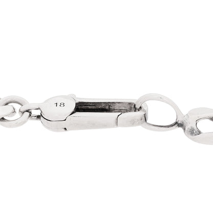 Gucci Sterling Silver GucciGhost Hamlet Skull ID Chain Bracelet 4 of 5