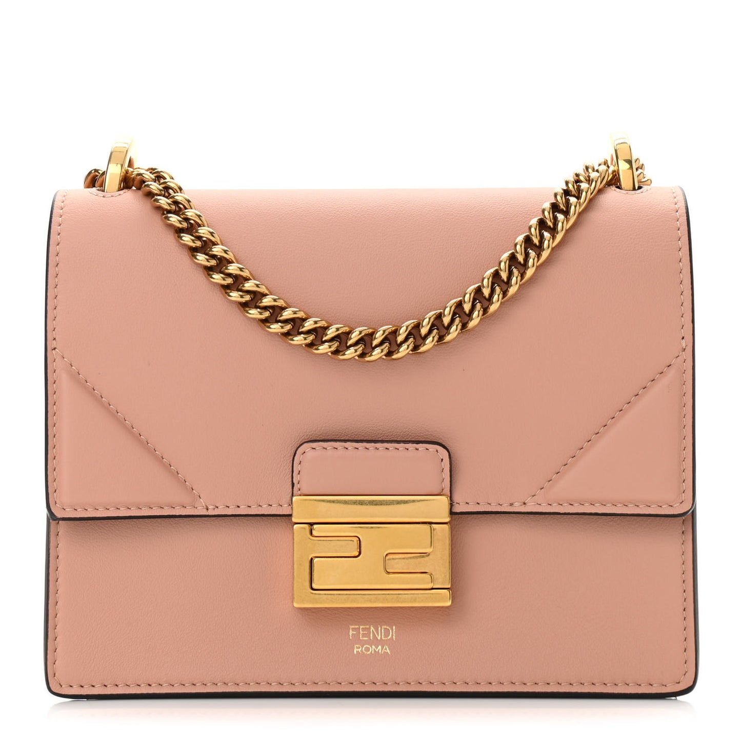 Vitello Grace Matte Small Kan U Shoulder Bag Rosa Bourbon