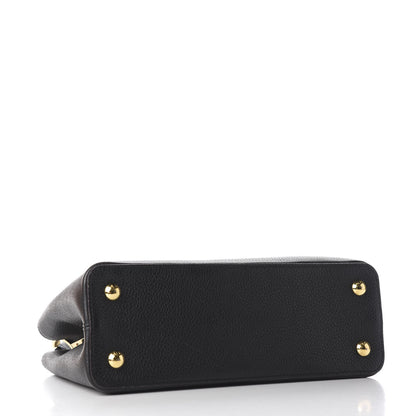 Louis Vuitton Taurillon Capucines PM Black 3 of 13