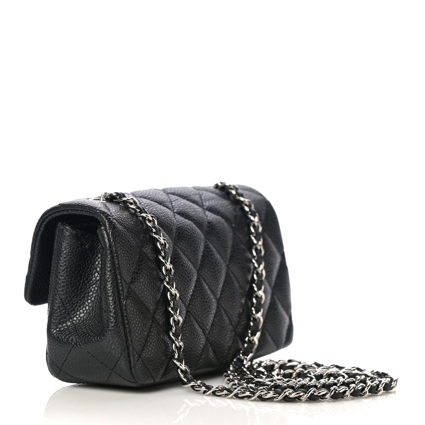 Caviar Quilted Extra Mini Flap Black