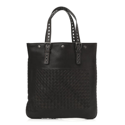 Bottega Veneta Nappa Intrecciato Flat Tote Black 1 of 10