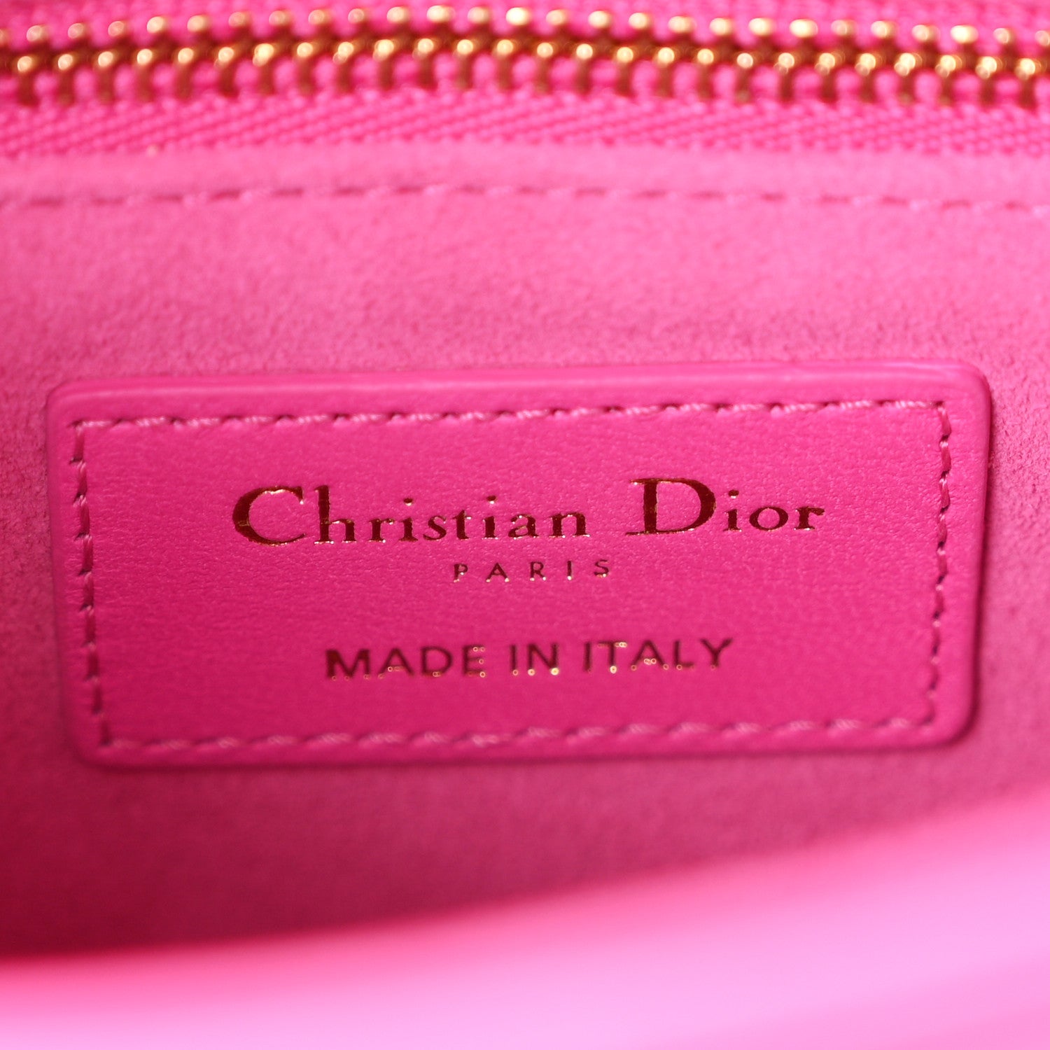 Christian Dior Lambskin Cannage Small My ABCDior Lady Dior Fuchsia 6 of 11