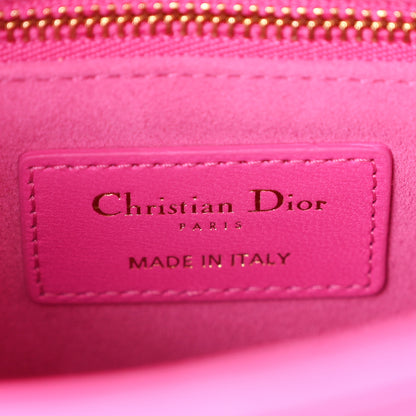 Christian Dior Lambskin Cannage Small My ABCDior Lady Dior Fuchsia 6 of 11