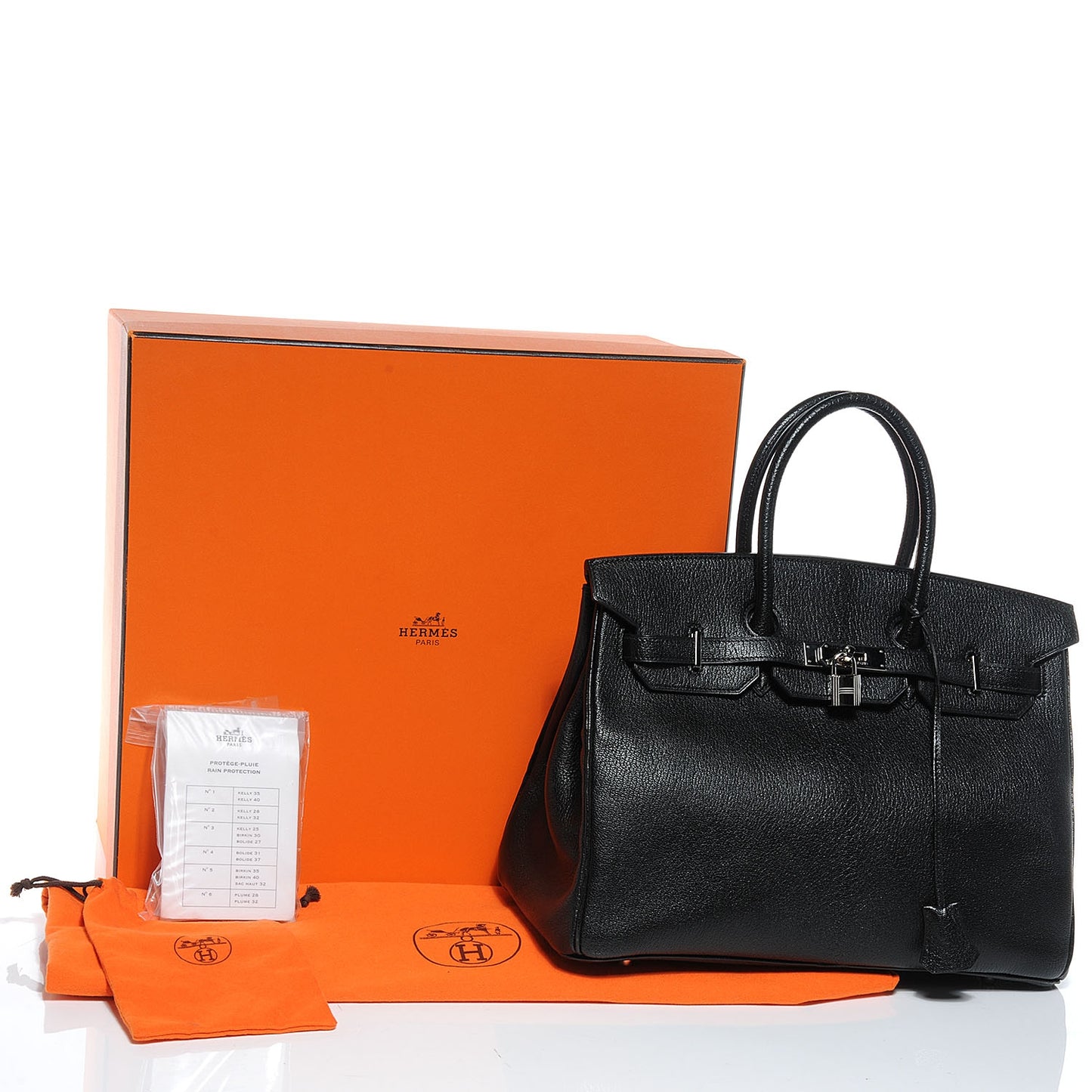 Chevre Birkin 35 Black