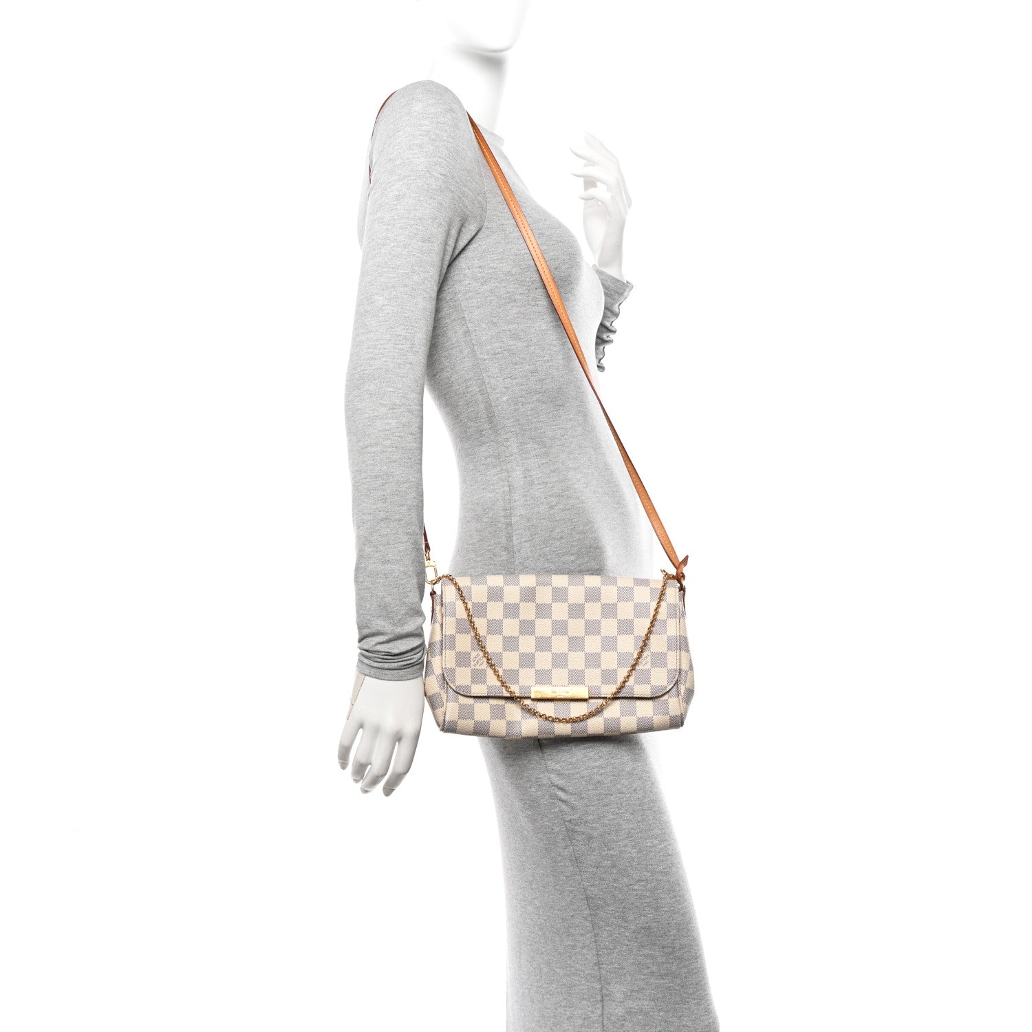 Louis Vuitton Damier Azur Favorite MM 2 of 15