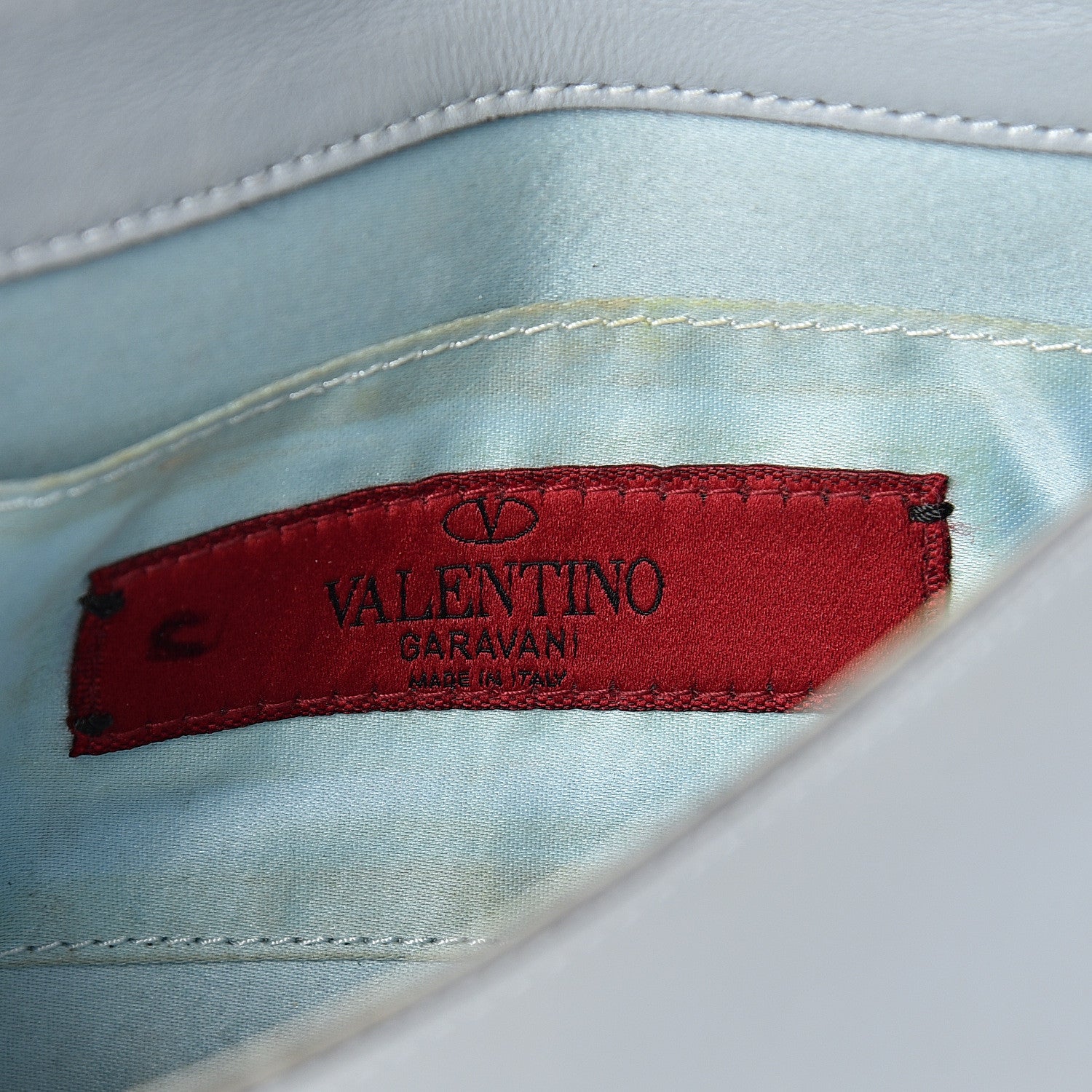 Valentino Garavani Vitello Mini Rockstud Crossbody Saddle Bag Stone 5 of 10