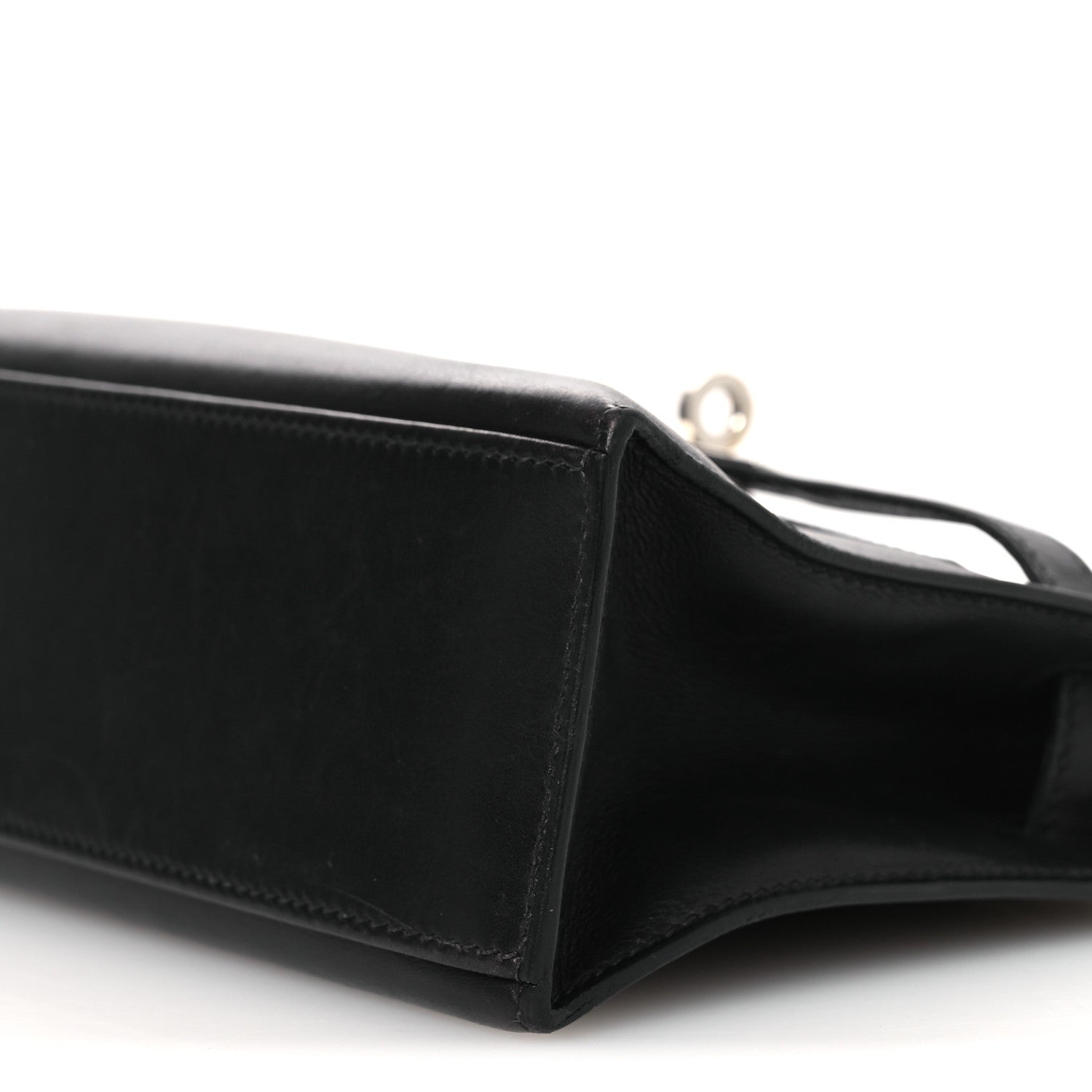Hermes Box Kelly Pochette Clutch Black 10 of 12