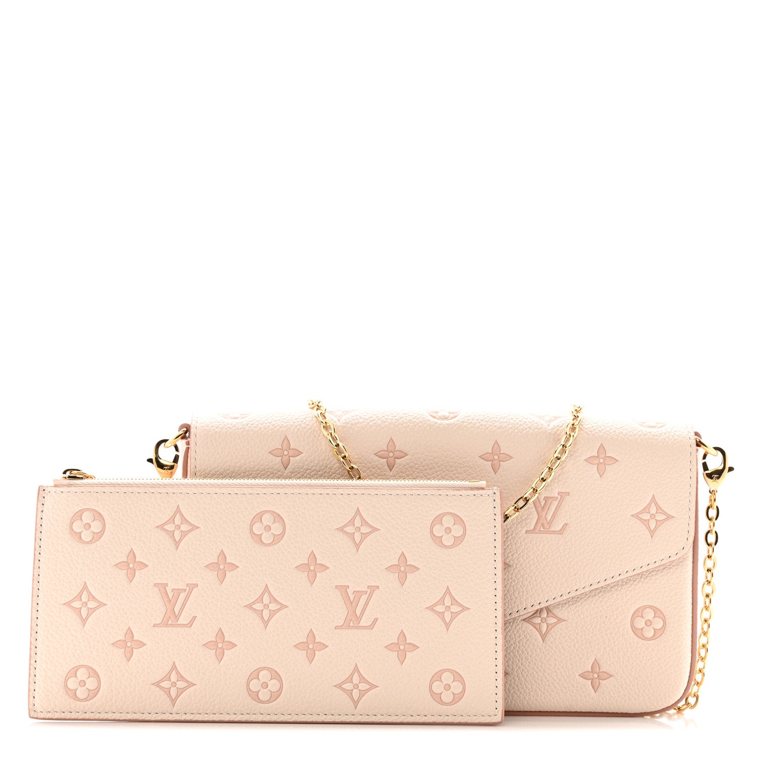 Louis Vuitton Empreinte Monogram Felicie Pochette Chain Wallet Eden 3 of 10