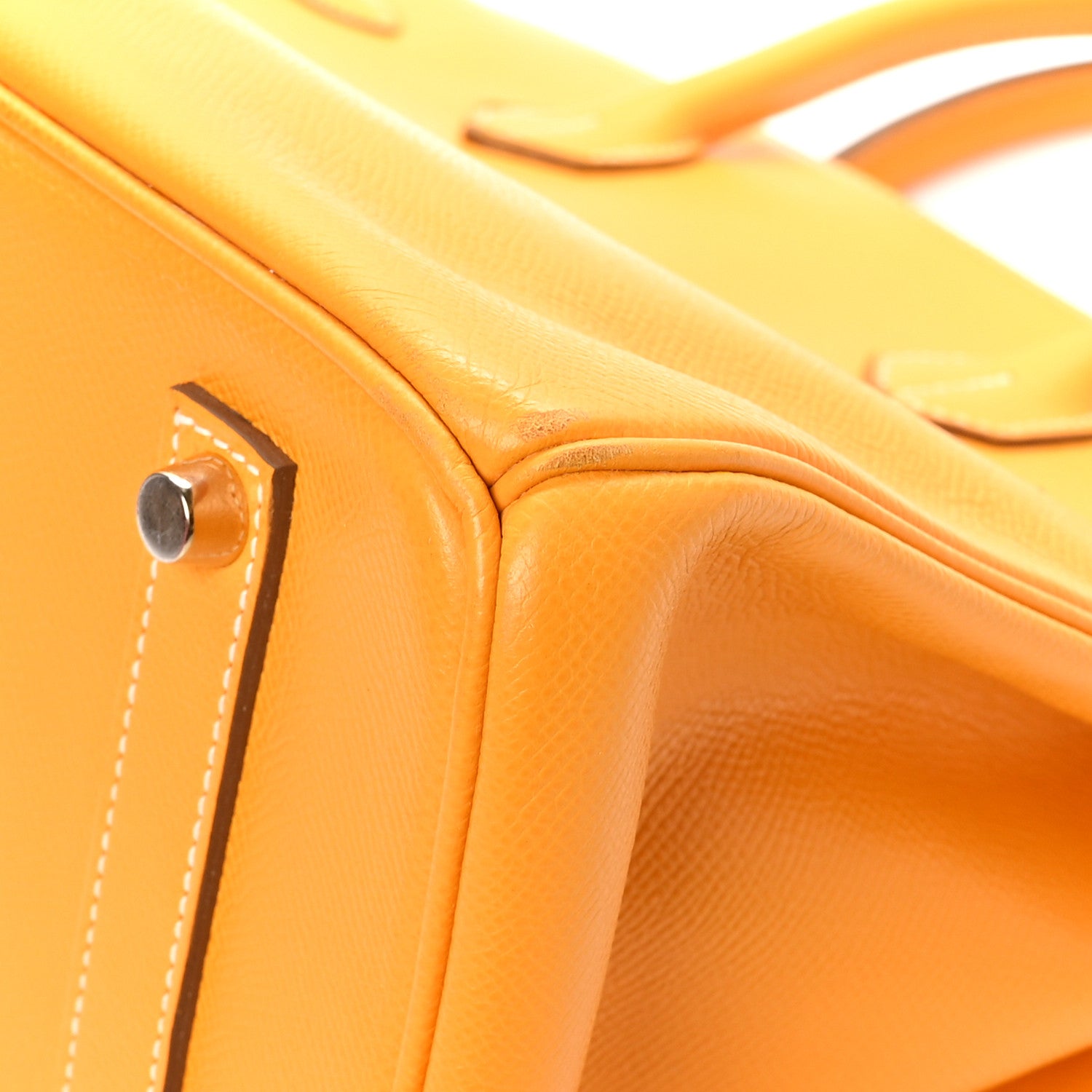 Hermes Epsom Candy Birkin 35 Jaune D'Or Feu 11 of 13