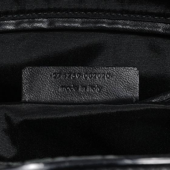 Textured Patent Leather Large Cabas Chyc Black