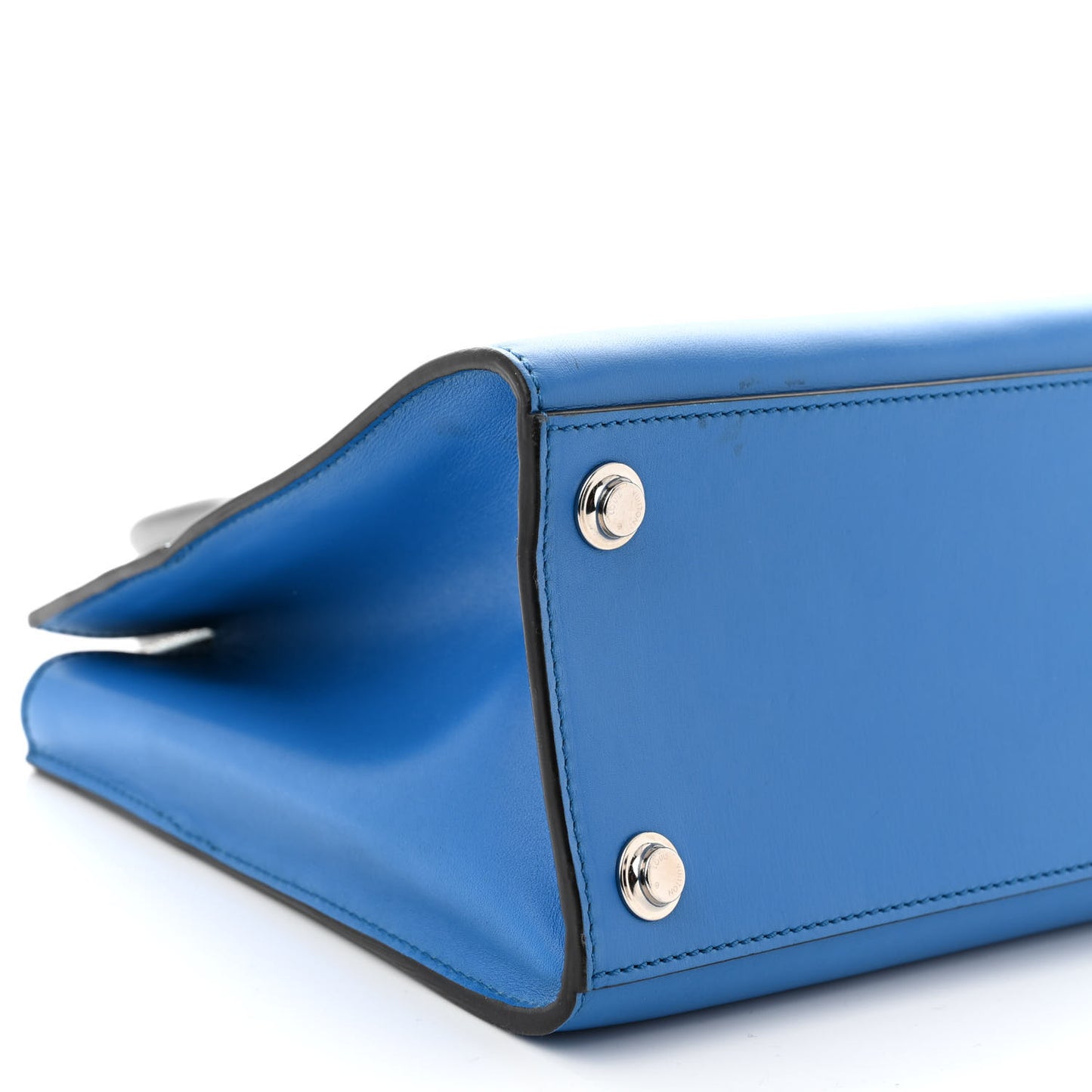Calfskin City Steamer PM Silver Blue