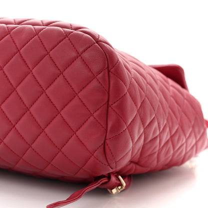Chanel Lambskin Quilted Large Urban Spirit Backpack Red 10 of 12