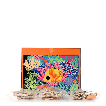 Hermes Wood Paper Printed Under the Waves Puzzles Set of 3 Multicolore 7 of 7