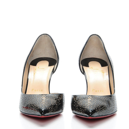 Christian Louboutin Patent Galupump 70 Pumps 35.5 Black Nude 2 of 6