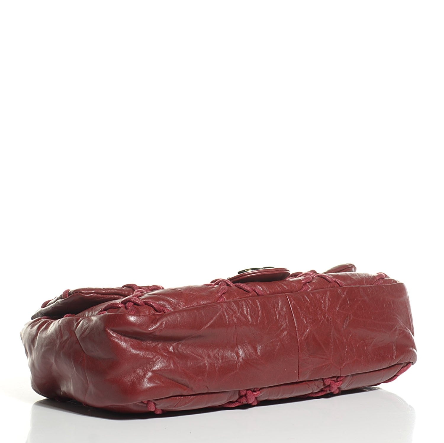 Chanel Calfskin Medium Ultra Stitch Flap Dark Red 4 of 7
