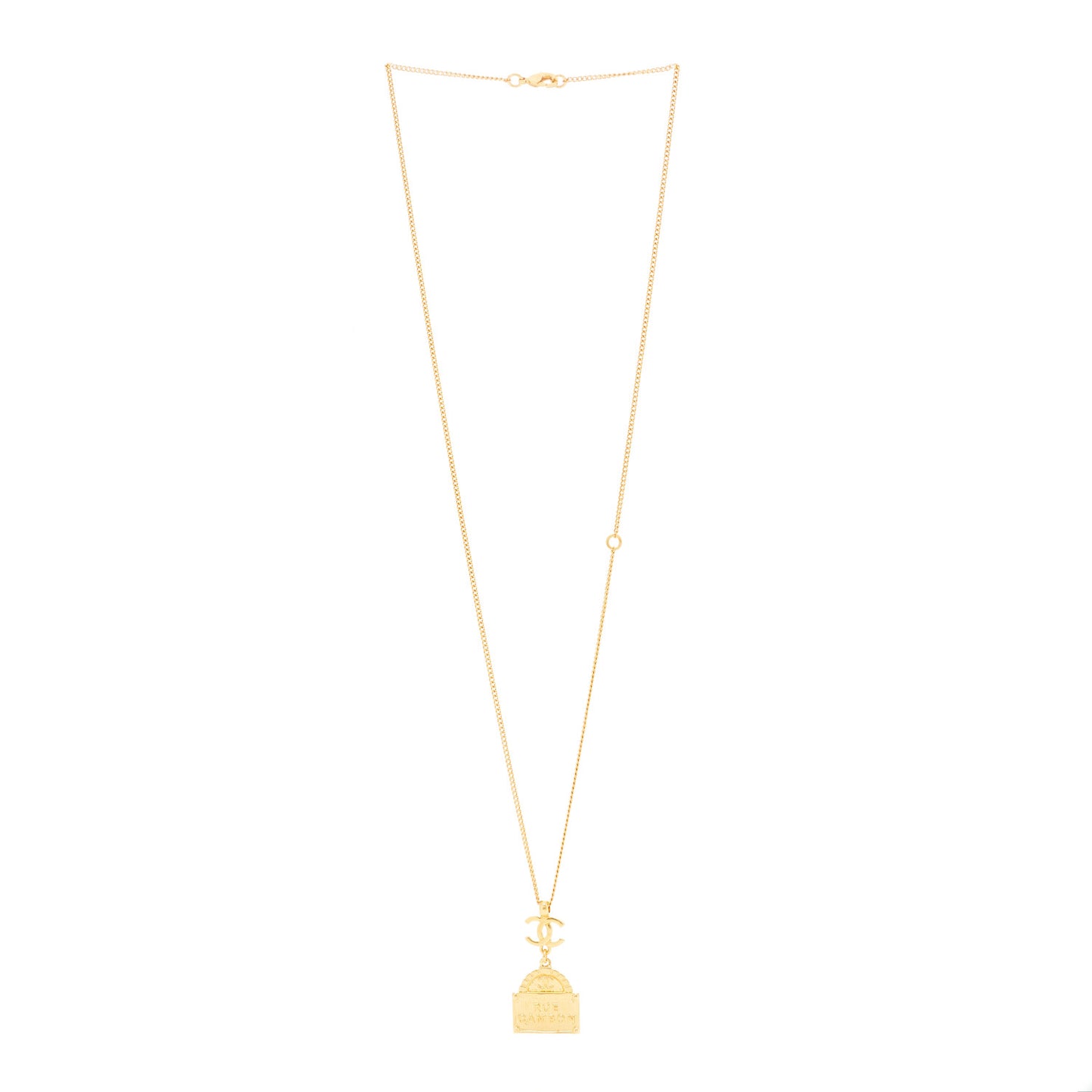 Metal CC Rue Cambon Necklace Necklace Gold