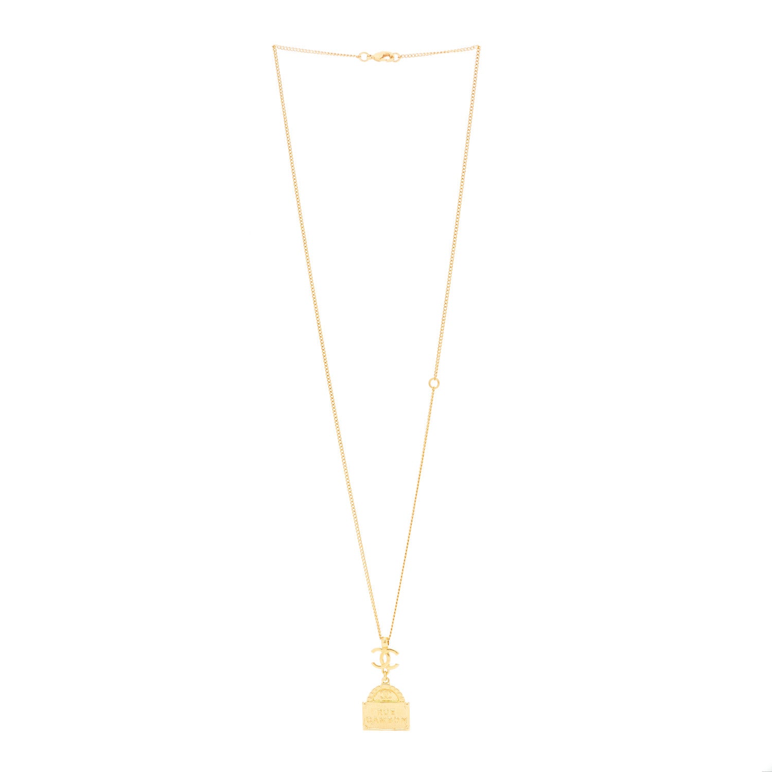 Chanel Metal CC Rue Cambon Necklace Necklace Gold 2 of 6