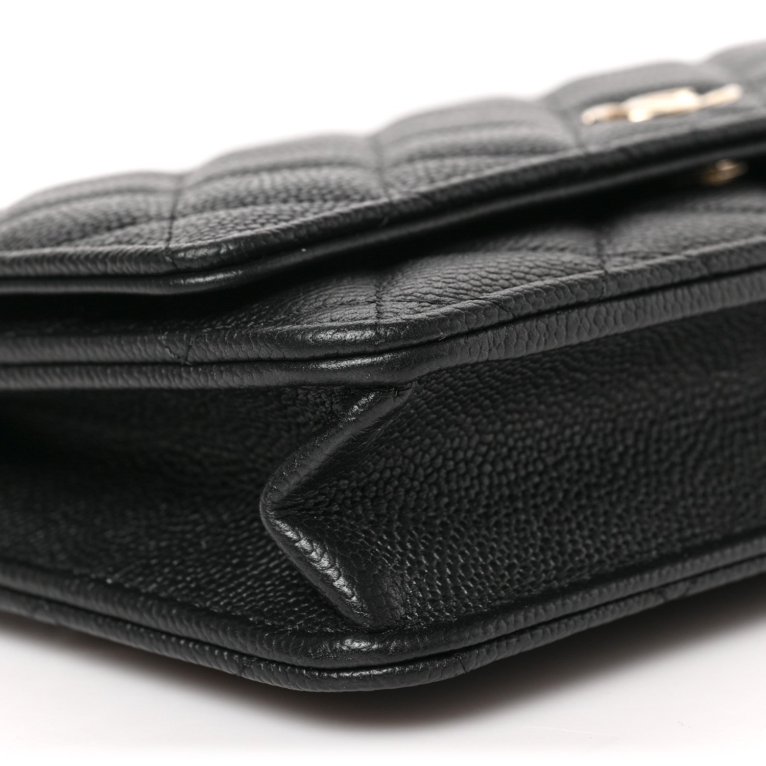 Chanel Caviar Quilted Tiny CC Wallet On Chain WOC Black 8 of 9