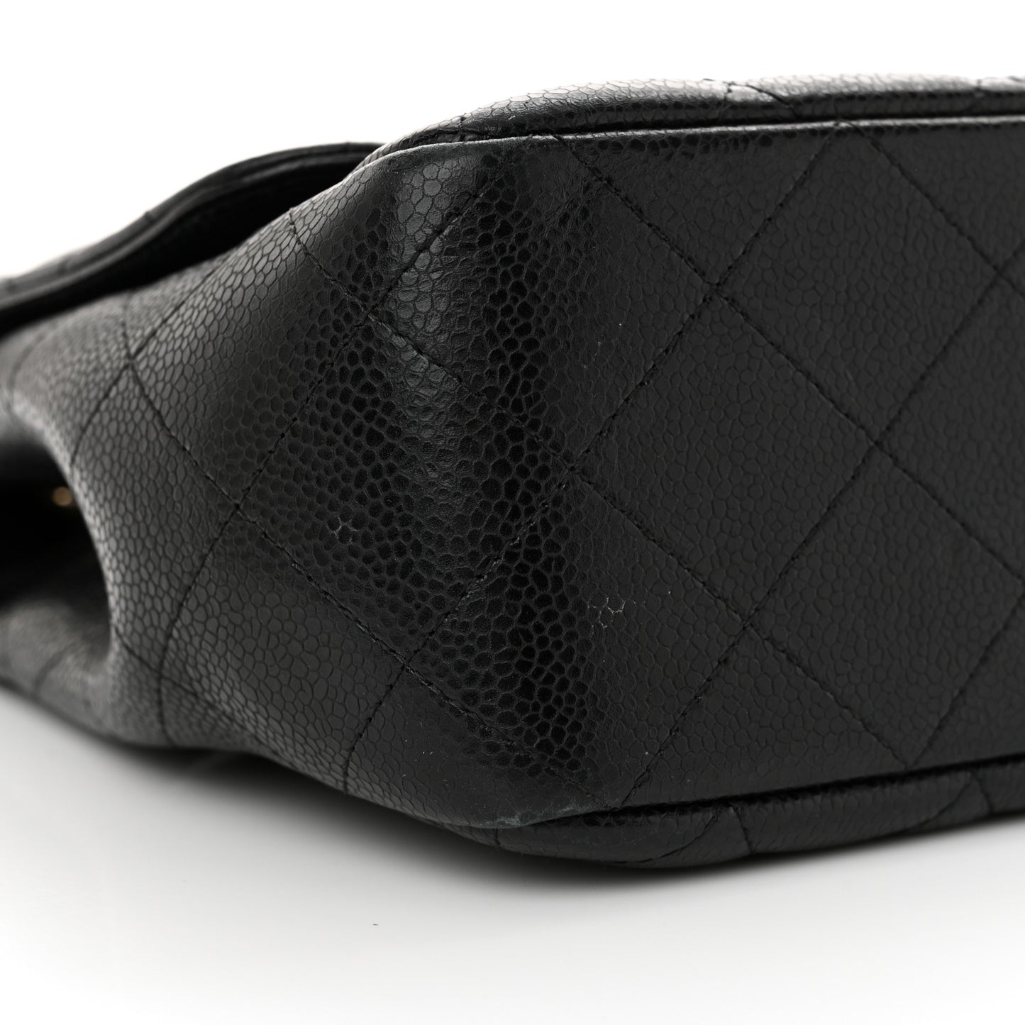 Caviar Quilted Jumbo Single Flap Black