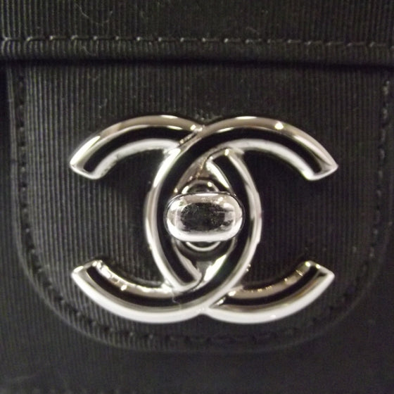 Chanel Fabric Evening Flap Black 7 of 9