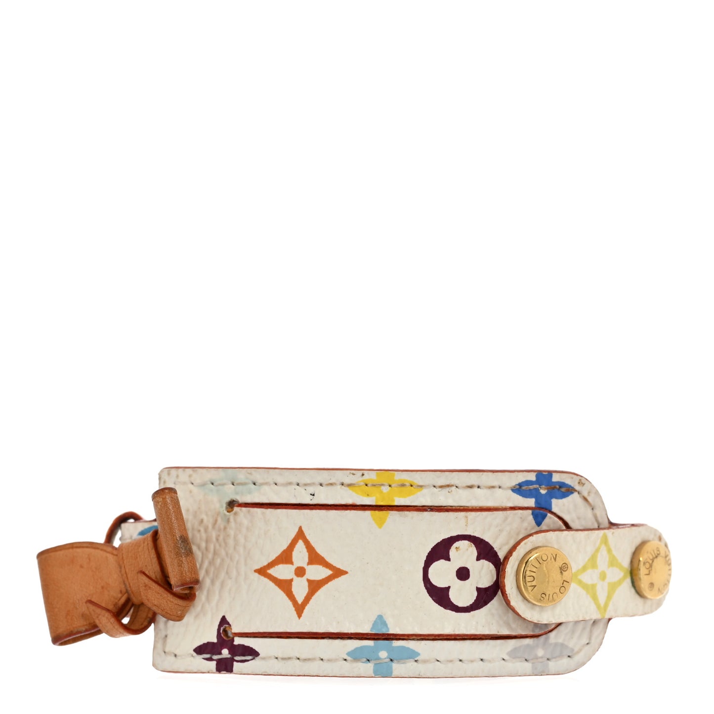 Monogram Multicolor Address Bracelet White