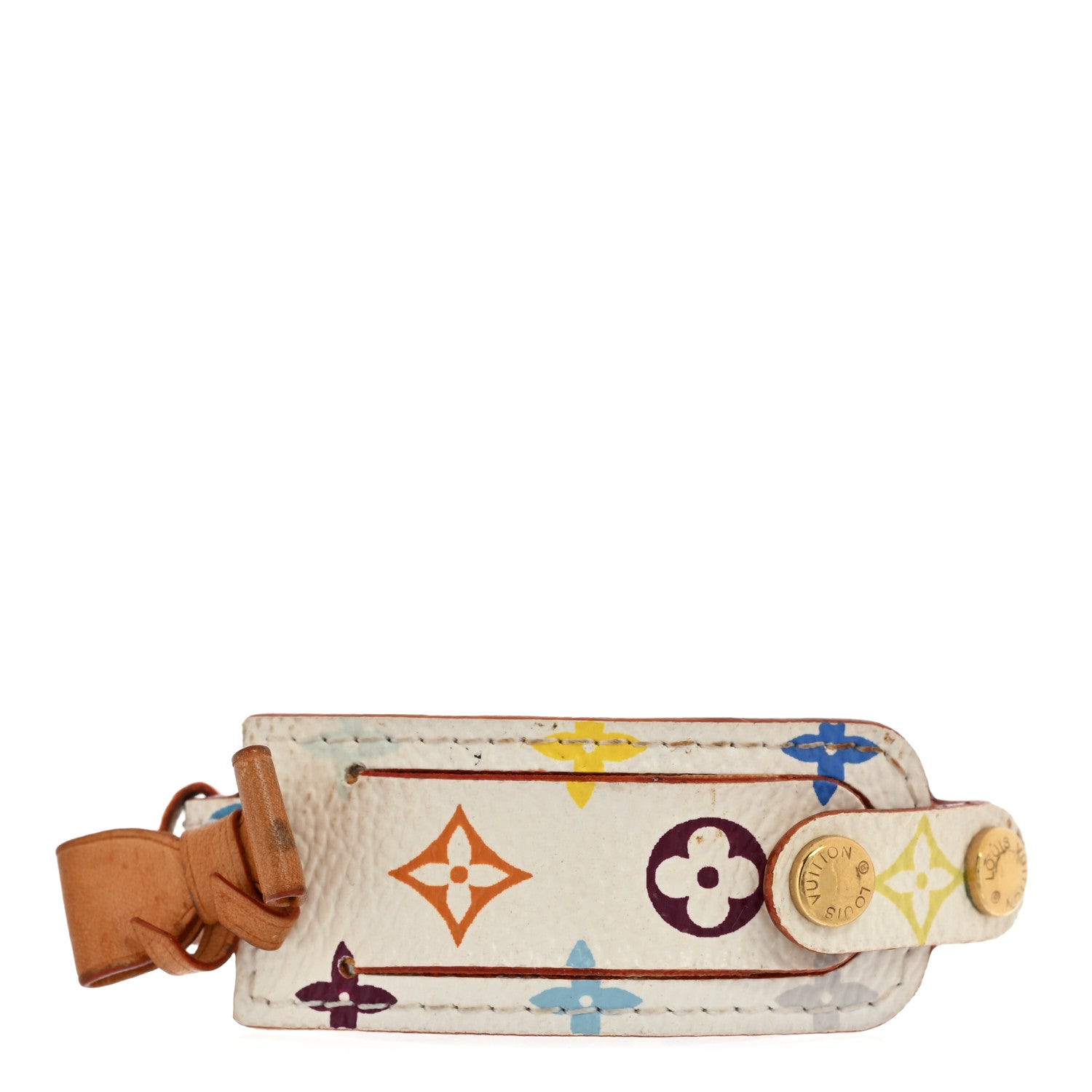 Louis Vuitton Monogram Multicolor Address Bracelet White 1 of 8